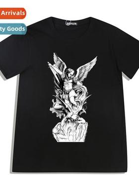 Dark Devil Angel Harajuku wind men  women students loose cou