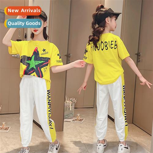 2023 Childrens summer new short-sleeved pants su in small ch
