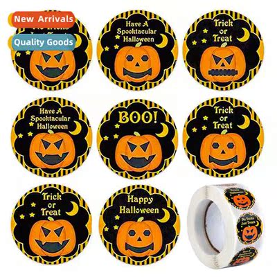 Halloween rolls  stickers holiday dress up stickers pumpkin