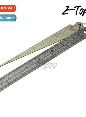 Gap ruler steel straightedge tapered ruler wedge plug gauge