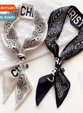 Korean versi   complex cashew small silk scarf career necker