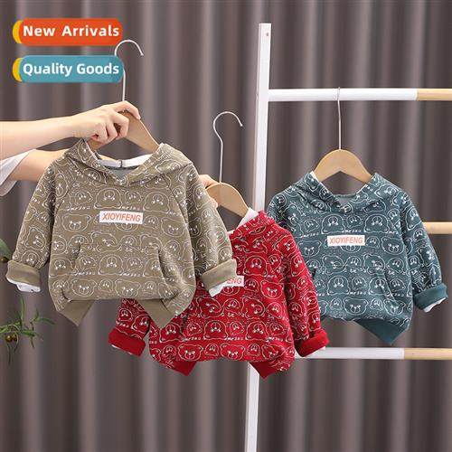 Boys fall sweater 2023 new baby fall tops n childrens childr