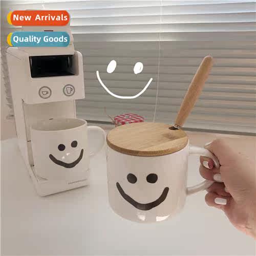 Korean ins cute gray bear head mug students milk breakfast c