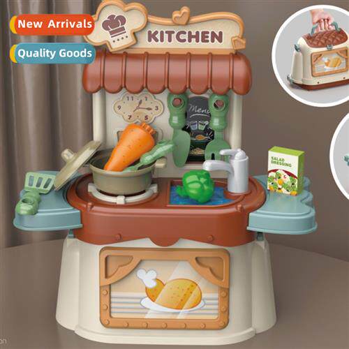 Childrens 3 in 1 simulati kchen tableware make-up tools supe