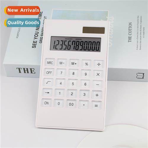 Solar Whe Calculator 12 Dig Crystal Keys Dual Power Gift Off