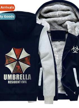 Resident Evil Padded Thickened Autumn  Winter Hooded Sweatsh
