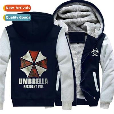 Resident Evil Padded Thickened Autumn  Winter Hooded Sweatsh