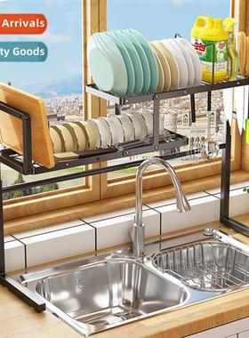 Telescopic Stainless Steel Kchen Sink Rack Dish Drainer Mult