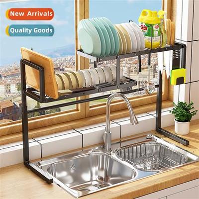 Telescopic Stainless Steel Kchen Sink Rack Dish Drainer Mult