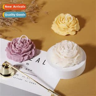 Baking Large Pey Flower Aroma Plaster Candle Mould Cake Deco