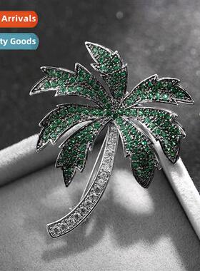 Japan and South Korea new temperament cocut zirc brooch wome