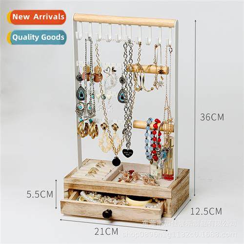 Necklace bracelet jewelry single wooden box jewelry rack jew