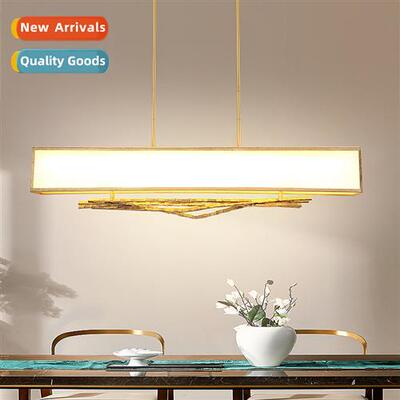 Chinese modern light luxury upscale tea room fabric lamps  l