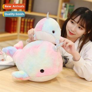 Fantasy color whale doll doll girl plush toy dolphin pillow