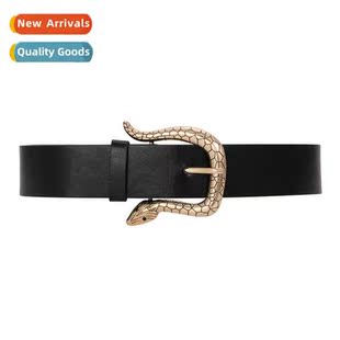 Faux Fashi Trend Hundred Lear Belt Buckle Snake Vintage