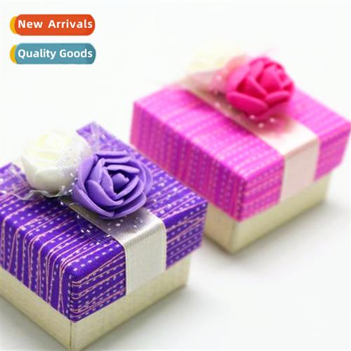 New flower jewelry box ring bracelet small jewelry packaging