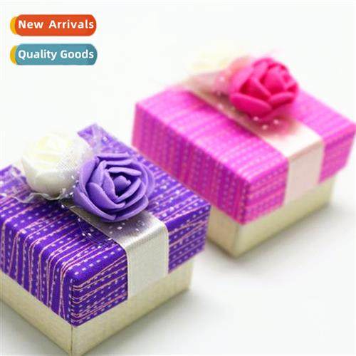 New flower jewelry box ring bracelet small jewelry packaging