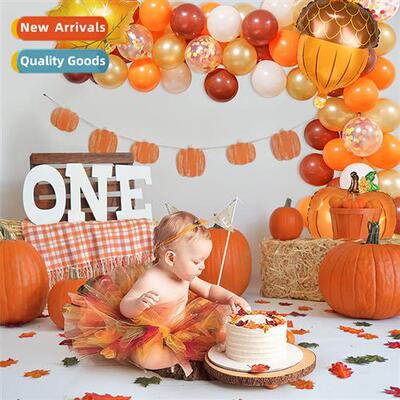 Thanksgiving Ballo Chain Set Small Pumpkin Small Pinece Brow