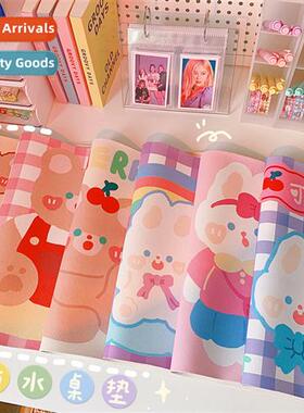 Carto st cute bear rabb table mat student dormory mouse pad