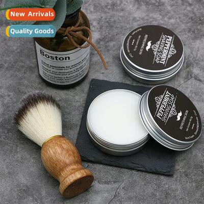 Aluminium Box Shaving Soap Minty Moustache Soap Lar Rich Sha