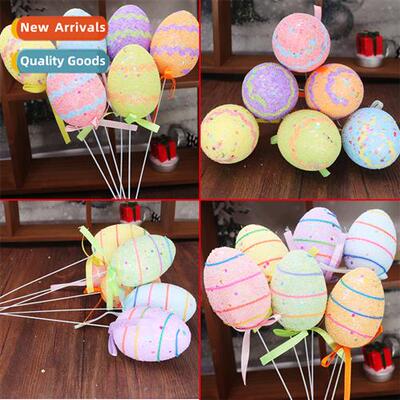 Easter foam eggs 5*7cm colorful oval resurrecti egg Easter e