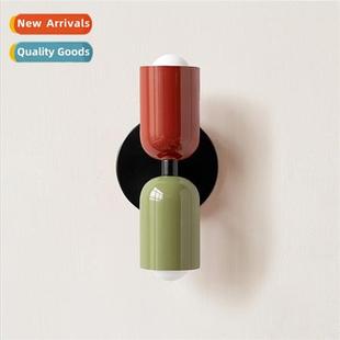 Medieval cream wind bedroom bedside wall lamp Scinavian er l