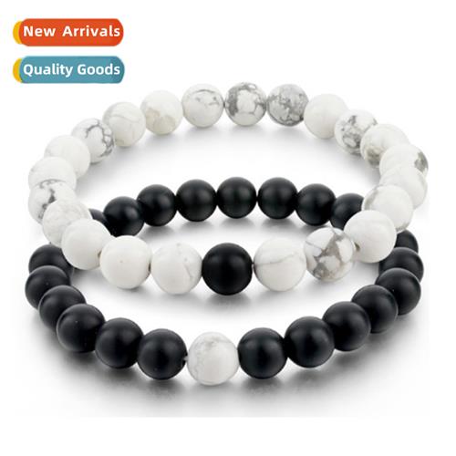 Couple Bracelet 2 Piece Set Mens Beaded Bracelet 8MM Tiger E