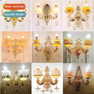 an wall lamp modern simple living room crystal aisle TV back
