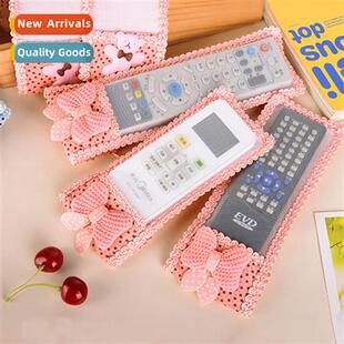 Bear Fabric Lace TV Air Cdier Remote Ctrol Cover Bow Protect