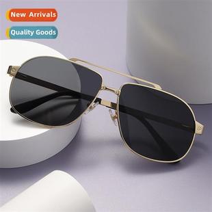 rimless square beam spring double leg 2023 5072 sunglasses