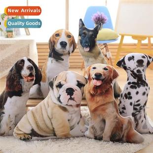 3D Printed Realistic Woers Pet Dog Plush Toy Cuddly Pillow