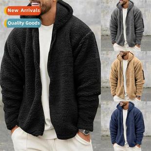 sided winter warm fleece arctic double mens new fall 2023