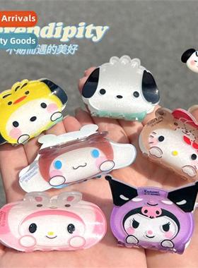 Carto cute pet scratch clip cute girl temperament  card head