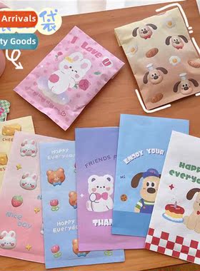 Cute carto pattern gift paper bag baking small objects stora