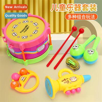Childrens rattles sand infant toys baby five- su double-side