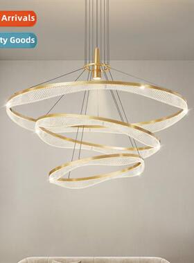 Modern simple ring-shaped living room chelier atmosphere Sci