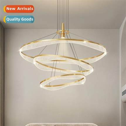 Modern simple ring-shaped living room chelier atmosphere Sci