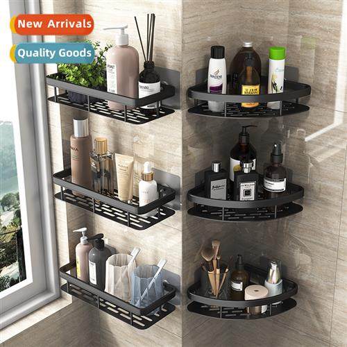 Bathroom Shelf Triangle Bathroom No-Punch Corner Kchen Stora