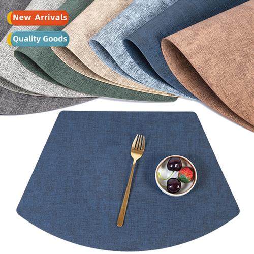 Ins wind cloth fan-shaped waterpro oil anti-scald mat restau