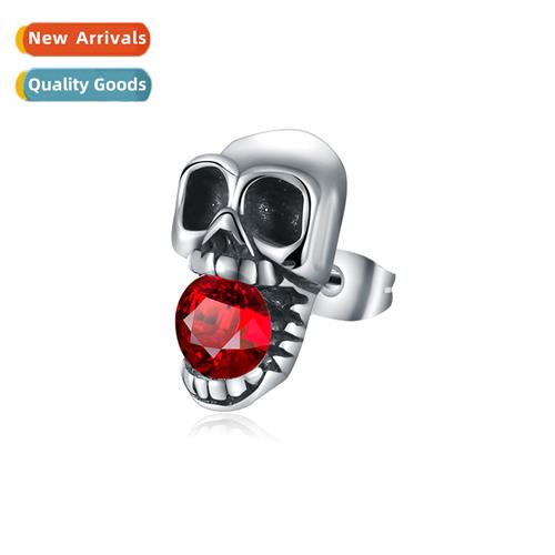 Rattling Arrow Persalised Hip Hop Set Skull Mens Earrings