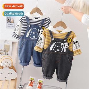 denim backpack Spring female childrens 2023 baby new