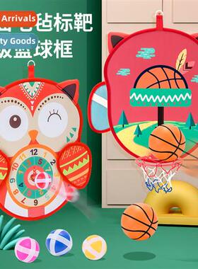 Childrens dartboard target sticky ball throwing toys carto d