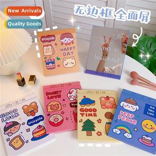 full screen students wind dor cute folding mirror Ins makeup
