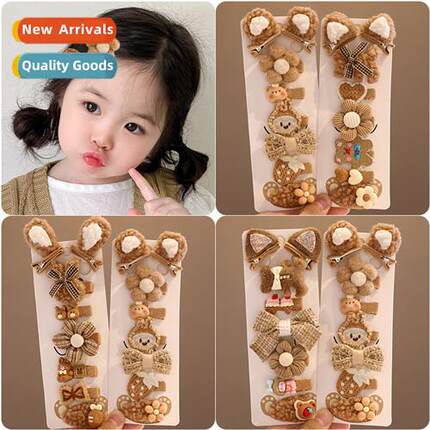 Baby baby milk curry cat ears  clips girls cute super cute s