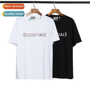 ESSENTIALS love short tide sle printed FOG letters code eyes