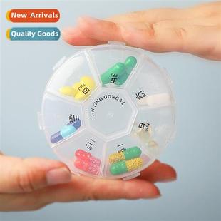 Portable Dispenser Pill Box 7 Days Pills Small Mini Carry-On