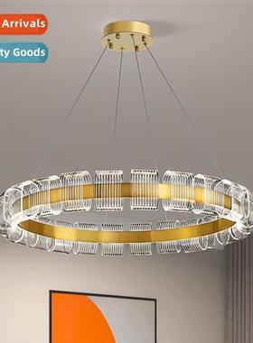 Modern light luxury  room minimalist style round chelier Sci