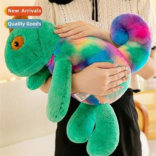 toy lying sleeping chamele bed plush doll Simulati lizard
