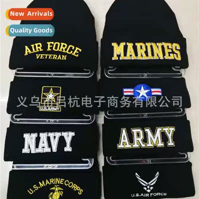 US ARMY Marine Corps Air Force embroidered kn cap fall  wint