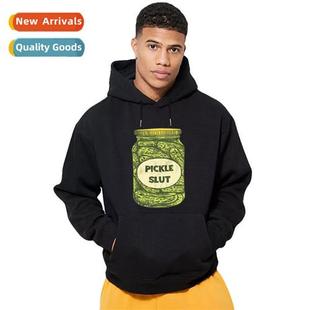 Pickle Can Slouchy Intage Sweatshirt Pickles Hooded Canned